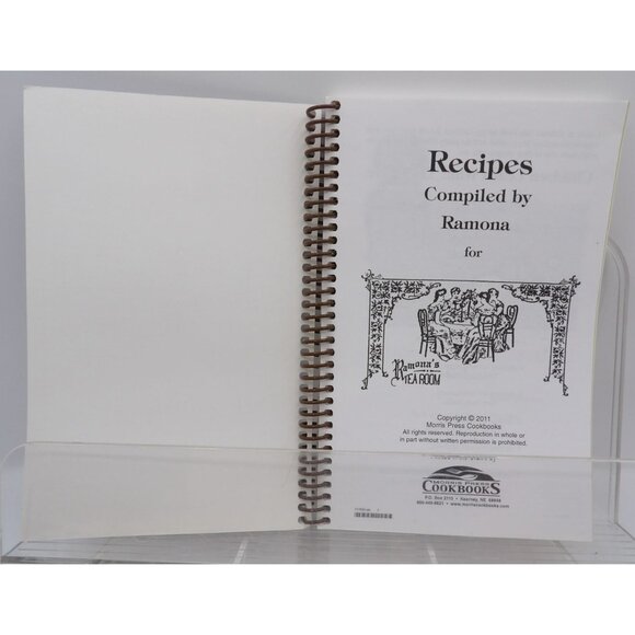 Ramona's Tea Room Recipes Spiral-Bound Cookbook ©2011 Morris Press Cook Books - Picture 3 of 11